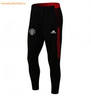 2021-22 Manchester United Black Red Training Pants