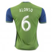 2016-17 Seattle Sounders 6 ALONSO Home Soccer Jersey