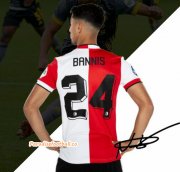2021-22 Feyenoord Home Soccer Jersey Shirt with Bannis 24 printing