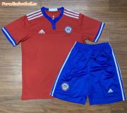Kids 2021-22 Chile Home Soccer Kits Shirt With Shorts
