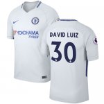 2017-18 Chelsea David Luiz #30 Away Soccer Jersey