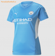 2021-22 Manchester City Women Home Soccer Jersey Shirt