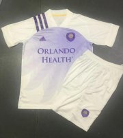 Kids Orlando City SC 2020-21 Away Soccer Shirt With Shorts