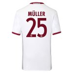 2016-17 Bayern Munich 25 MULLER Third Soccer Jersey
