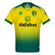 2019-20 Norwich City Home Soccer Jersey Shirt