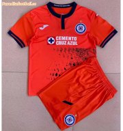 Kids Cruz Azul 2021/22 Third Away Soccer Kits Shirt With Shorts