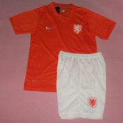 Kids 2014 World Cup Netherlands Home Whole Kit(Shirt+Shorts)