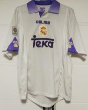 1997-98 Real Madrid Retro Home UCL Soccer Jersey Shirt