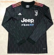 2021-22 Juventus Long Sleeve Away Soccer Jersey Shirt