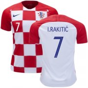 2018 World Cup Croatia Home Soccer Jersey Shirt Ivan Rakitic #7