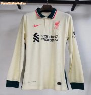 2021-22 Liverpool Long Sleeve Away Soccer Jersey Shirt Player Version