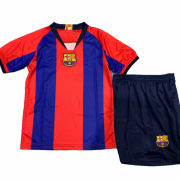 Kids Barcelona 2019-20 El Clasico Soccer Shirt With Shorts