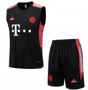 2022-23 Bayern Munich Black Training Vest Kits Shirt with Shorts
