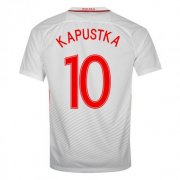 2016 Poland Kapustka 10 Home Soccer Jersey