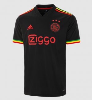 2021-22 Ajax Third Away Black Soccer Jersey Shirt
