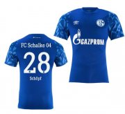 2019-20 Schalke 04 Home Soccer Jersey Shirt Alessandro Schopf #28