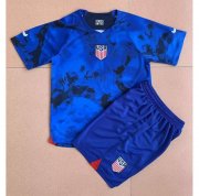 Kids USA 2022 FIFA World Cup Away Soccer Kits Shirt With Shorts
