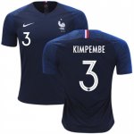 2018 World Cup France Home Soccer Jersey Shirt Presnel Kimpembe #3