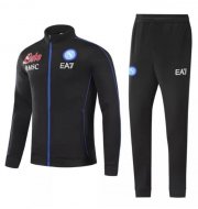 2021-22 Napoli Black Training Kits Jacket With Pants