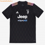 2021-22 Juventus Away Black Soccer Jersey Shirt