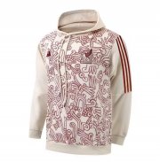 2022 FIFA World Cup Mexico Beige Red Hoodie Sweat Shirt