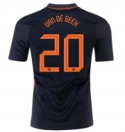 2020 EURO Netherlands Away Soccer Jersey Shirt DONNY VAN DE BEEK 20