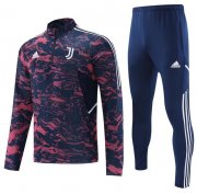 2022-23 Juventus Black Red Training Kits Sweatshirt with Pants