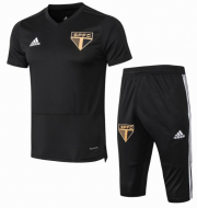 2018-19 Sao Paulo FC Black Short Sleeve Training Kits