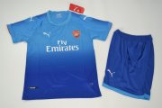 Kids Arsenal 2017-18 Away Soccer Shirt With Shorts