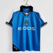 1999-2001 Manchester City Retro Home Soccer Jersey Shirt