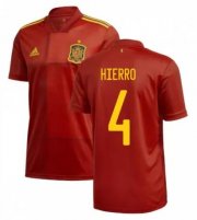 2020 EURO Spain Home Soccer Jersey Shirt HIERRO 4
