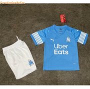 Kids Olympique de Marseille 2022-23 Fourth Away Soccer Kits Shirt With Shorts