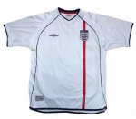 2002 England Retro Home Soccer Jersey Shirt