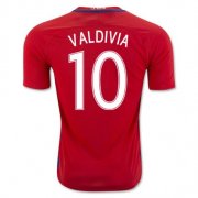 2016 Chile Valdivia 10 Home Soccer Jersey