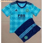 2021-22 Kids Leicester City Away Soccer Kits Shirt With Shorts