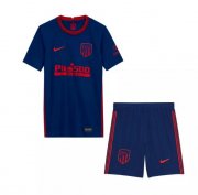 Kids 2020-21 Atletico Madrid Away Soccer Kits Shirt With Shorts