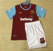 Kids West Ham 2015-16 Home Soccer Shirt With Shorts