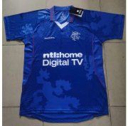 2002-03 Rangers Retro Blue Home Soccer Jersey Shirt