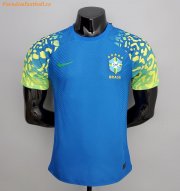 Leaked Version 2022 Brazil Away Soccer Jersey Shirt Player Version
