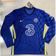 2021-22 Chelsea Long Sleeve Home Soccer Jersey Shirt