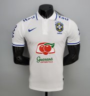 2021-22 Brazil White Polo Shirt