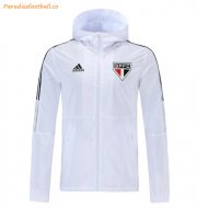 2021-22 Sao Paulo White Windbreaker Hoodie Jacket