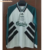 1993-95 Liverpool Retro Long Sleeve Away Soccer Jersey Shirt