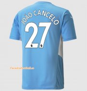2021-22 Manchester City Home Soccer Jersey Shirt with João Cancelo 27 printing