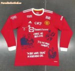 2021-22 Manchester United Return Version Long Sleeve Ronaldo Soccer Jersey Shirt