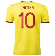 2020 Colombia Home Soccer Jersey Shirt JAMES RODRÍGUEZ #10