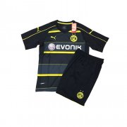Kids Dortmund 2016-17 Away Soccer Shirt With Shorts