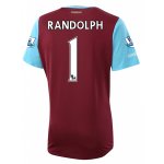 2015-16 West Ham RANDOLPH 1 Home Soccer Jersey