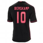 13-14 Ajax #10 Bergkamp Away Black Soccer Jersey Shirt