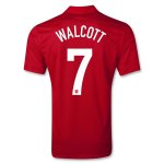 2013 England #7 WALCOTT Away Red Jersey Shirt